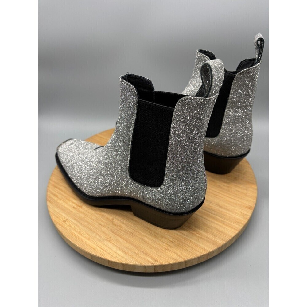 Calvin Klein X Raf Simons Silver Western Boots 205W39NYC Womens 7.5 / EU 37.5 - Picture 6 of 13